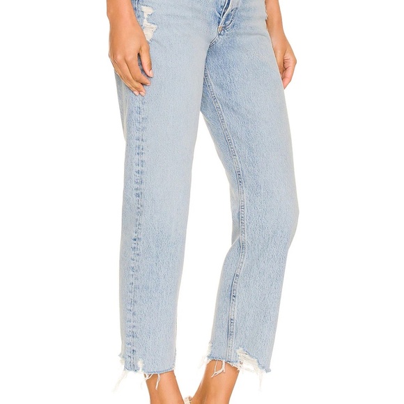Agolde '90s High Rise Cropped Straight Jeans - Picture 5 of 6